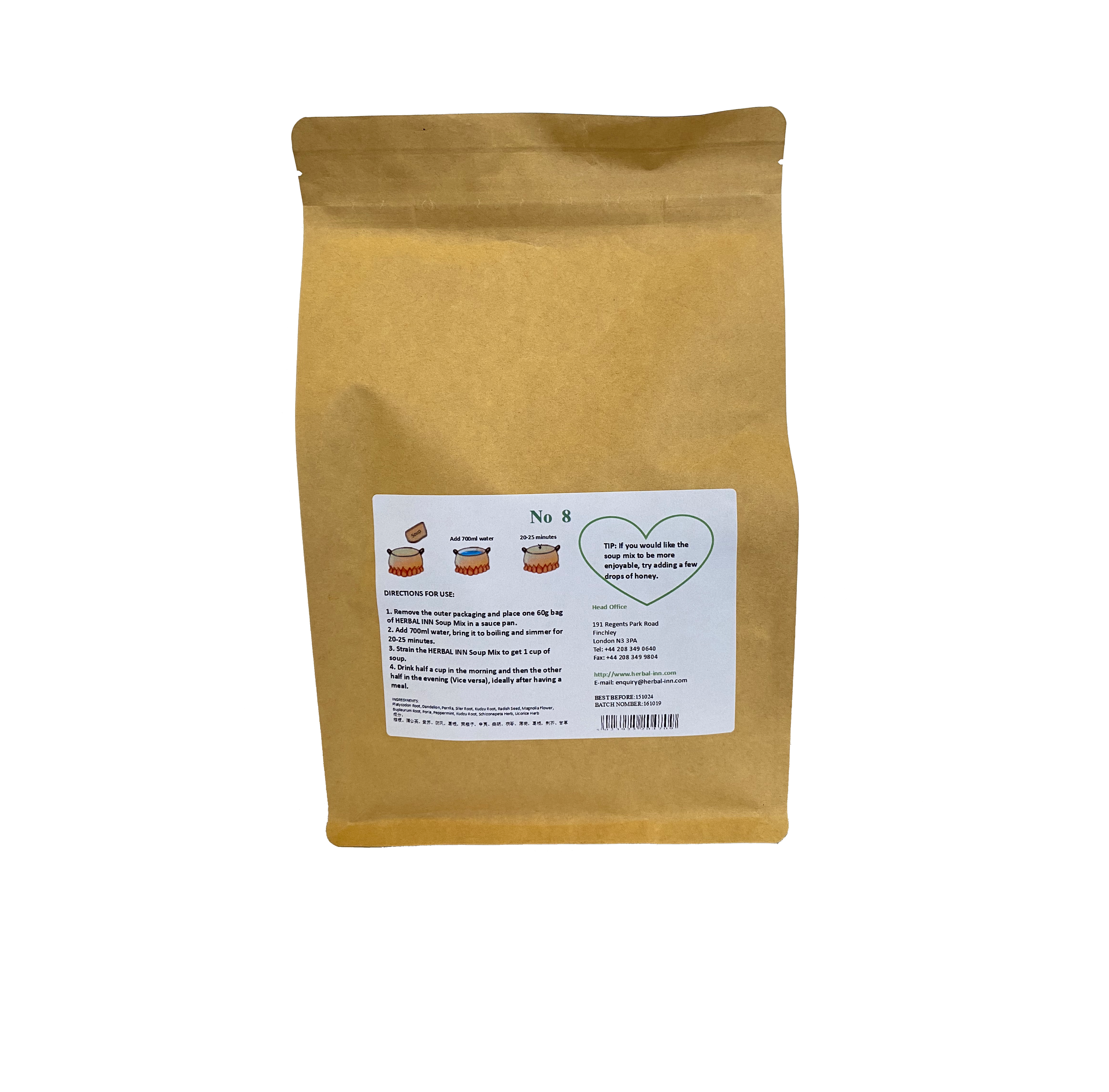 Soup Mix 8 - Platycodon Grandiflorum and Perilla Frutescens Combination